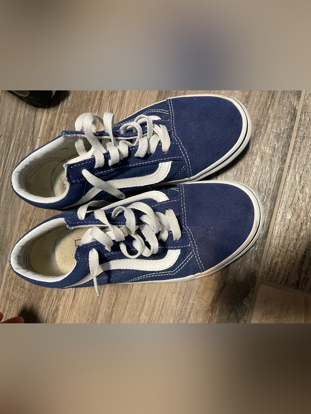 Vans Kids 3.5 women’s 5 royal Blue and White Old Skool Sneakers